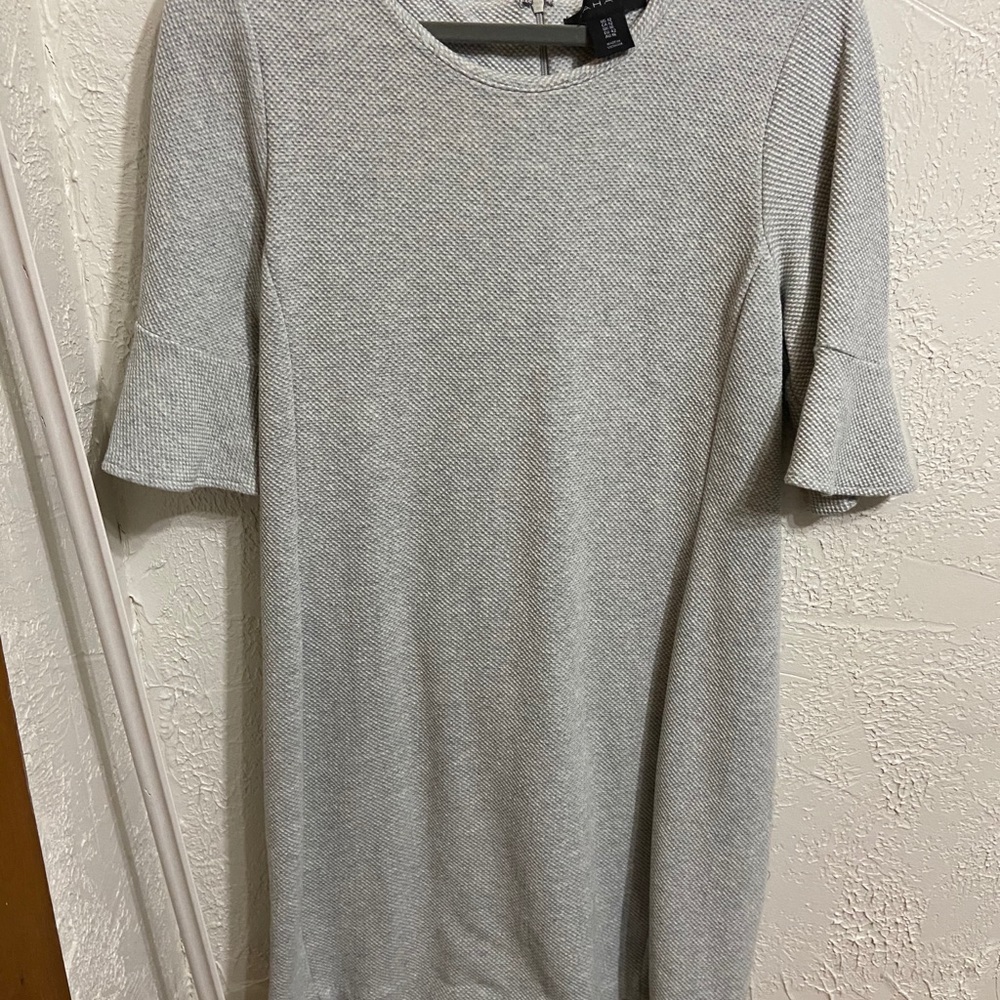 Gray fitted dress